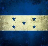 Grunge flag of Honduras