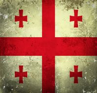 Grunge flag of Georgia N2