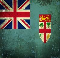 Grunge flag of Fiji