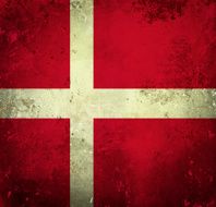 Grunge flag of Denmark