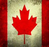 Grunge flag of Canada