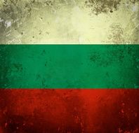 Grunge flag of Bulgaria