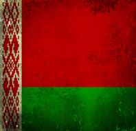 Grunge flag of Belarus