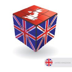 United Kingdom puzzle vector illustration