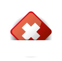 Glossy icon with Flag of Switzerland in white pocket