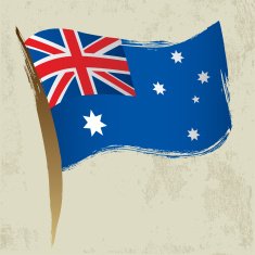 Brushstroke Australian Flag