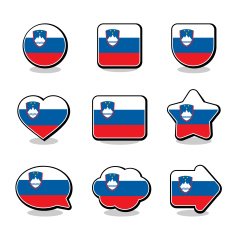 SLOVENIA FLAG ICON SET