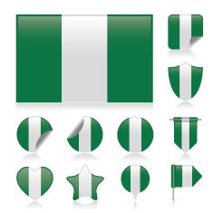 Nigeria flag set N2