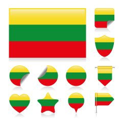Lithuania flag set N2