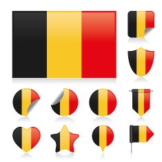 Belguim flag set