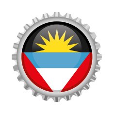 Antigua and Barbuda bottle top