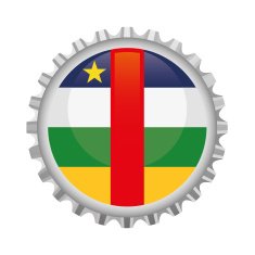 Central African Republic bottle top