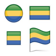Gabon flags