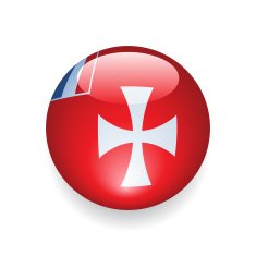 World Flag Button Wallis and Futuna