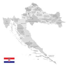 Detailed Vector Map of Croatia
