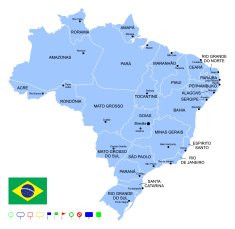 map of Brazil N6