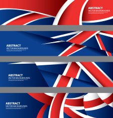 Abstract UK Background English Flag (Vector Art) N2