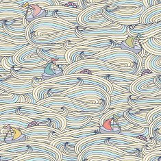 seamless pattern with ship N3