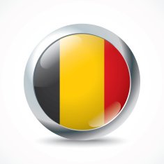 Belgium Flag Button N5
