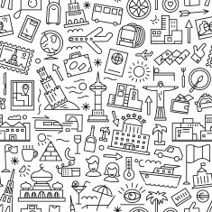 travel seamless background N3