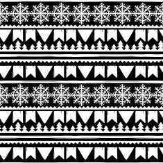 Christmas seamless boarder pattern