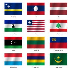Set Flags of world sovereign states N42