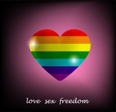 Abstract image flag of the LGBT community colors rainbow N12