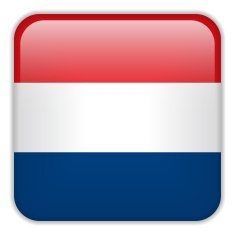 Netherlands Flag Smartphone Application Square Buttons