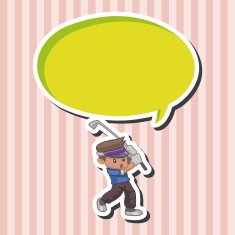 person character golfers theme elements N14