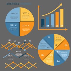 Set elements of infographics N10