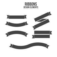 Ribbons Design elements Vector