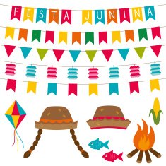Junina Festa vector set