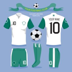 Soccer uniform template N4
