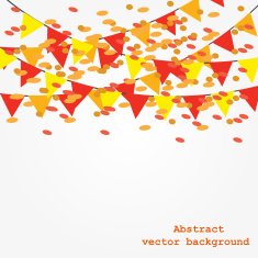 Background with garlands vector illustration N2