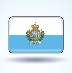 Flag of San Marino icon collection vector illustration N9