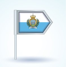 Flag of San Marino icon collection vector illustration N10