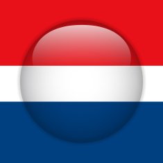 Netherlands Flag Glossy Button N2
