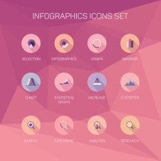 Set of infographics illustration background N2