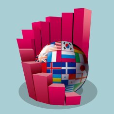 Column and national flags