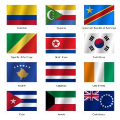 Set Flags of world sovereign states N49