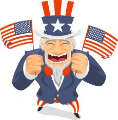 Uncle Sam Flags free image download