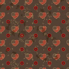 American vintage seamless pattern N2