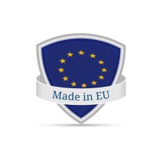 Made in Europe EU sign on the shield