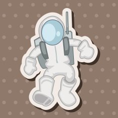 Space Astronaut theme elements vector eps10 N28