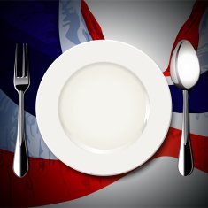 Vector table setting on Thailand flag backgound