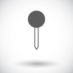 Map pin single icon