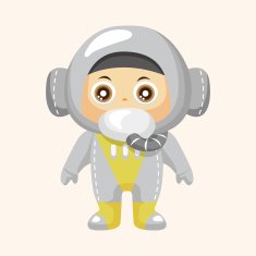 Space astronaut theme elements N48