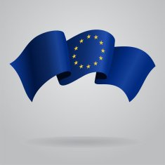 European Union waving flag vector illustration N2