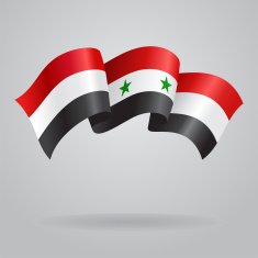 Syrian waving Flag Vector illustration
