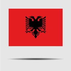 National Flag of Albania N3